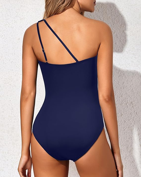 Bikini met one-shoulder design