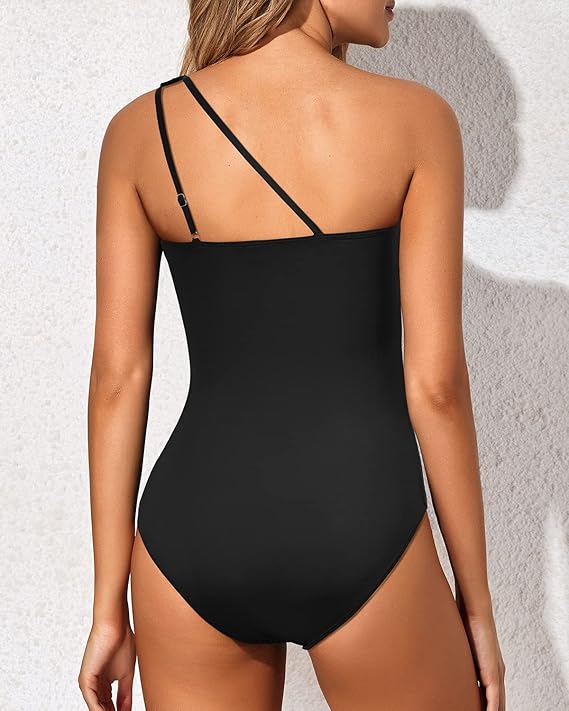 Bikini met one-shoulder design